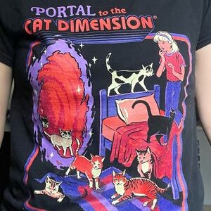 Portal to the Cat Dimensions T-Shirt women’s small